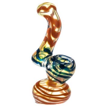 Photo of 5.5" Multi-Colored Fumed Bubbler