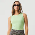 Product image for Afends Womens Milla - THC Essentials - Hemp Ribbed Singlet - Lime Green