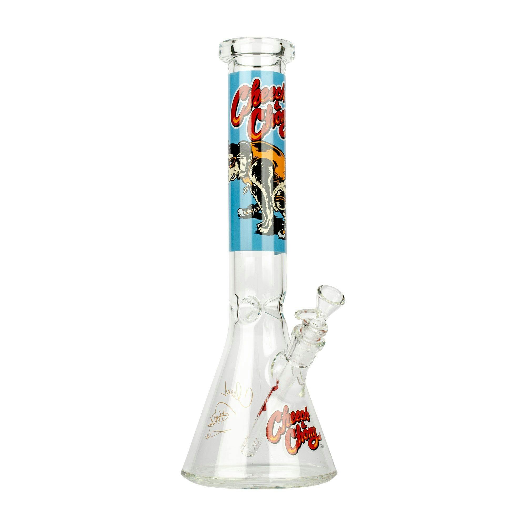 Cheech & Chong Glass 15" The Lab Beaker Tube Bong Leafly
