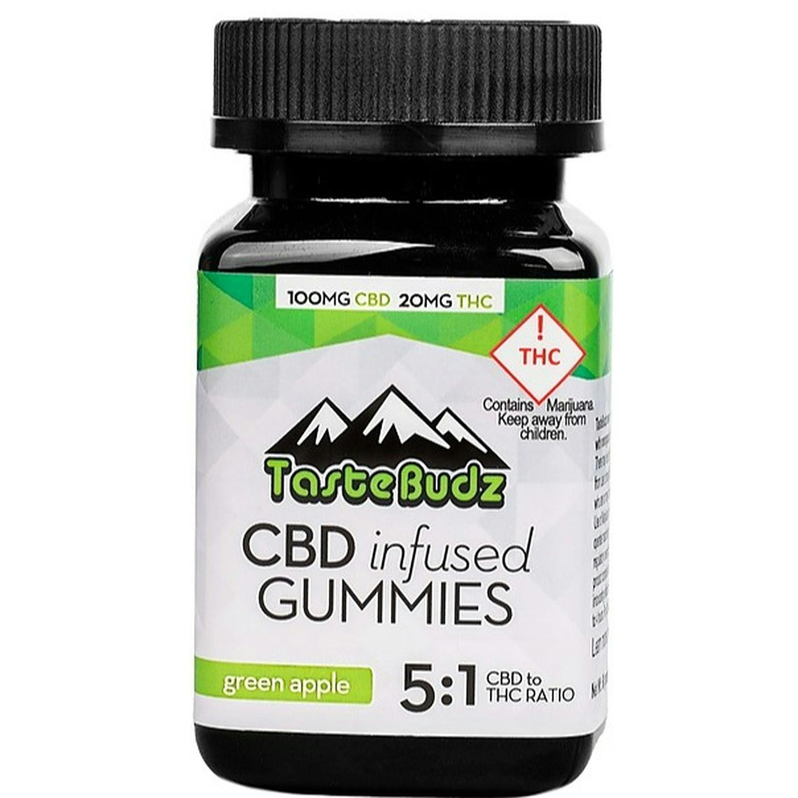 TasteBudz 51 Green Apple Gummies Leafly