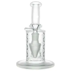 Photo of 8" Sandblasted Frosted Pattern Water Pipe