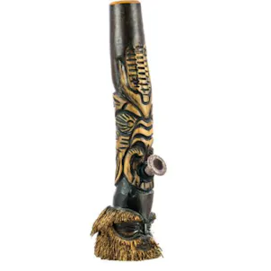 Photo of 16" Indonesian Hand Carved Bamboo Bong