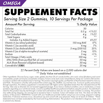 Photo of Omega CBD+ Fish Oil Gummies