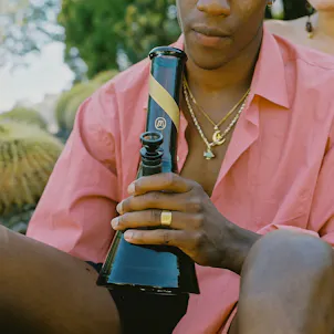 Photo of MARLEY NATURAL SMOKED GLASS WATER PIPE