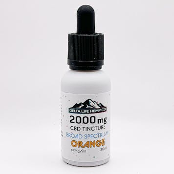 Photo of CBD Tincture Broad Spectrum Orange 2000mg