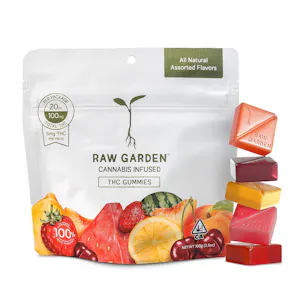 Photo of Raw Garden™ Assorted Flavors THC Gummies - 100mg