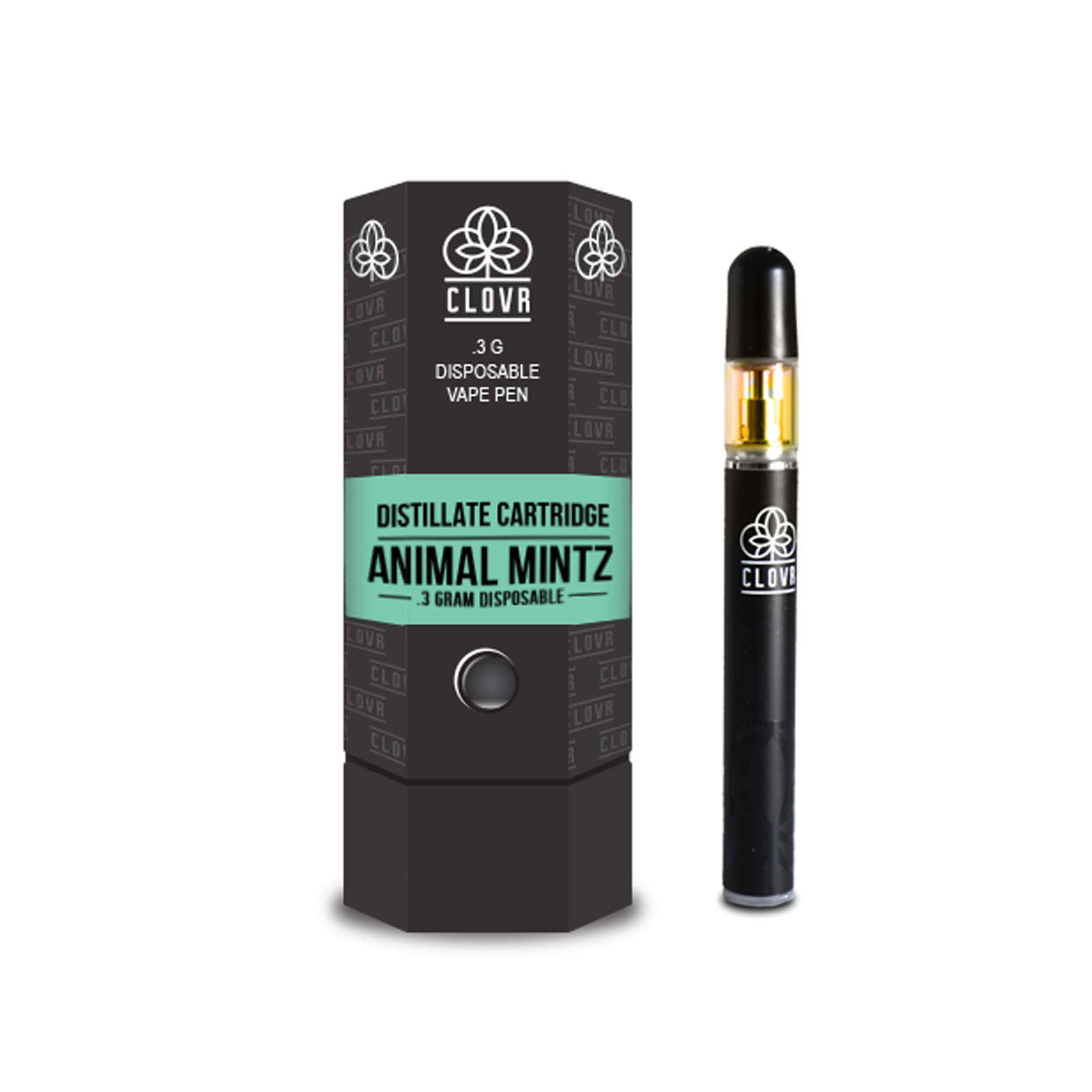 CLOVR: CLOVR - Disposable Vape Pen - 300 Mg - Distillate - Animal Mintz ...