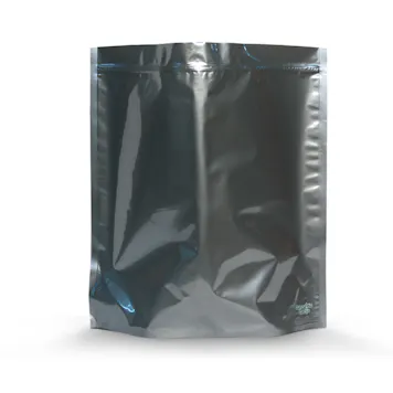 Photo of 3lb High-Barrier Grower Bags in Silver with Window and Zipper - 18"x20"x6" (1.40/Unit)