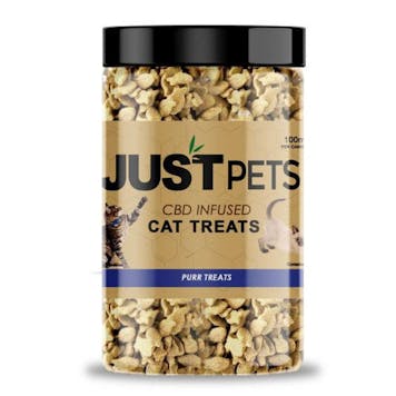 Photo of JustCBD Salmon Purr Tread CBD Infused Cat Treats 100mg