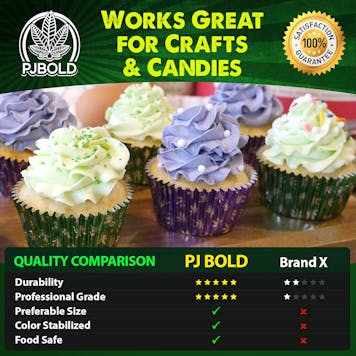 Photo of Marijuana Leaf Foil Cupcake Liner - Green