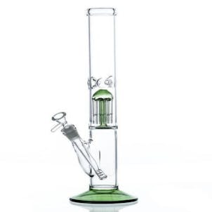 Photo of 16" Tree Perc Straight Tube w/ Green Accents