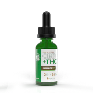 Photo of THC Boosted Full Spectrum Tincture Chocolate Mint Flavor