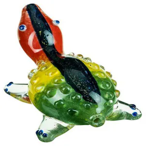 Photo of "Dichro Striped Rasta Turtle" Pipe