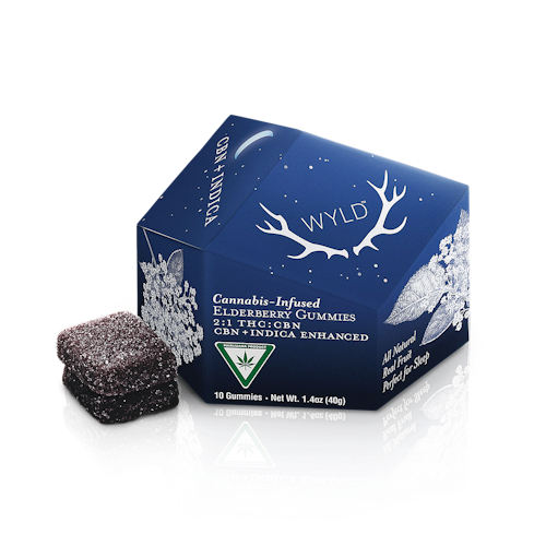 Elderberry 2:1 CBN + Indica Enhanced Gummies | MI