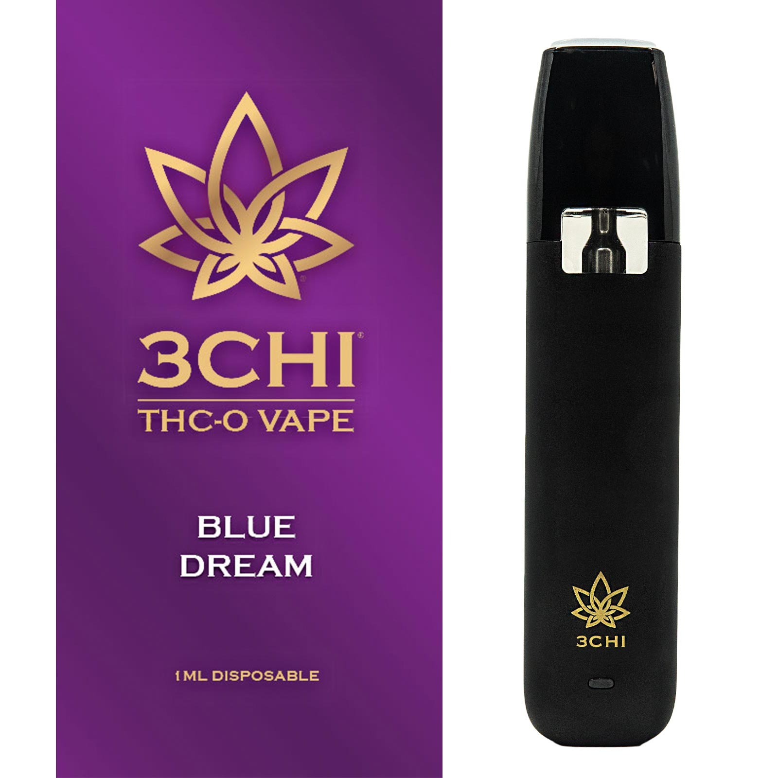 3CHI: THCO Disposable Vape Cartridge - Blue Dream - 1ml | Leafly