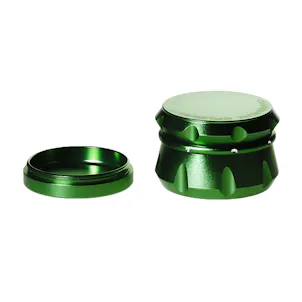 Photo of 4pc Chromium Crusher Grinder With Finger Grooves Green - 2 1/2"