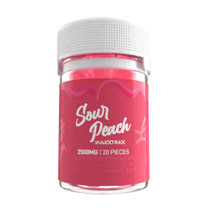 Photo of Sour Peach THCh THCjd Gummies 2500mg