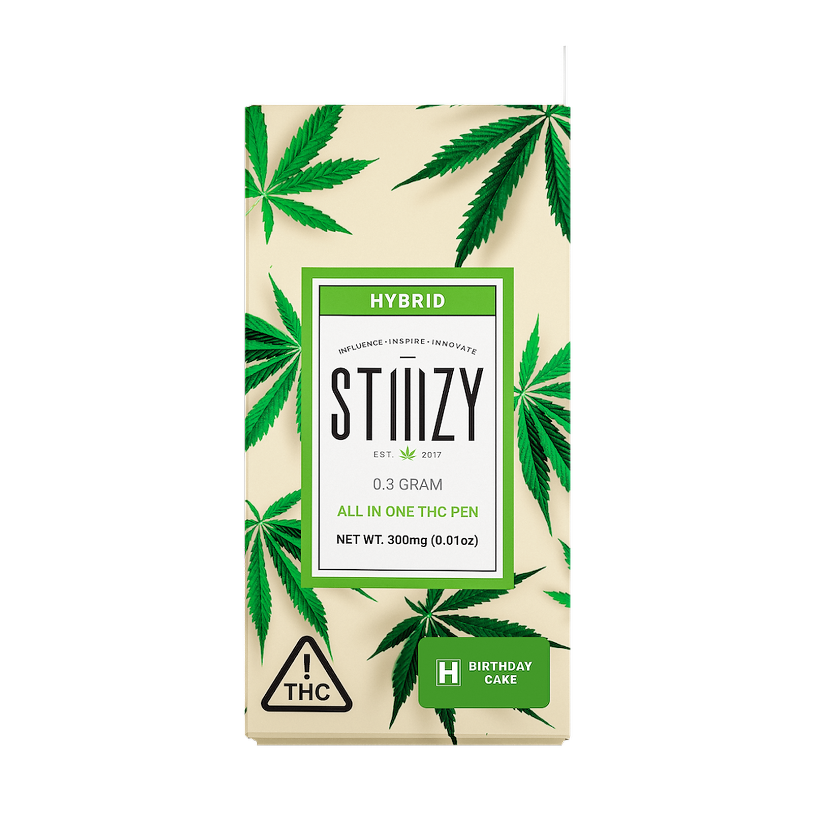 STIIIZY: BIRTHDAY CAKE - ALL-IN-ONE .3G THC PEN | Leafly