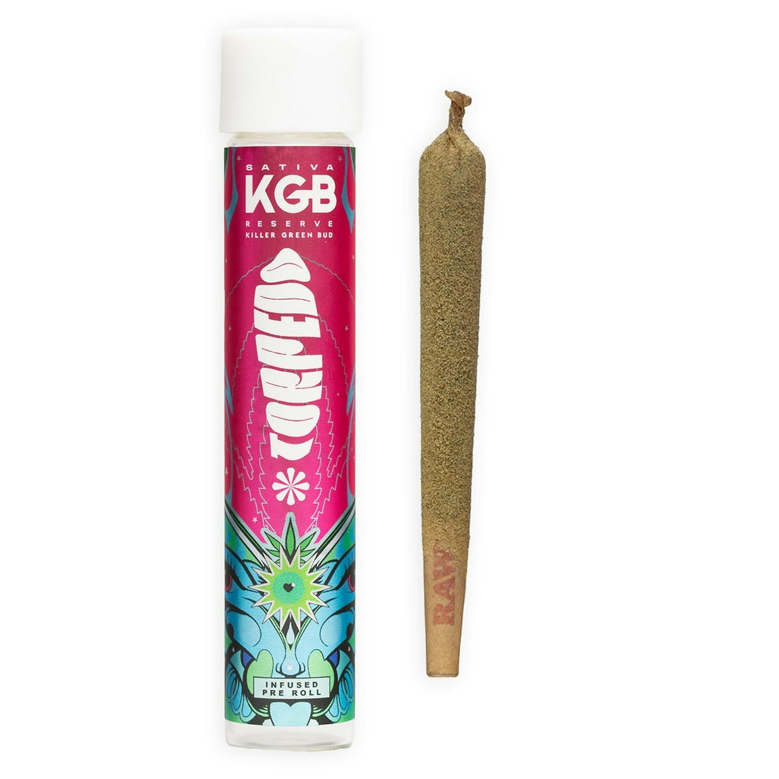 Kgb Reserve Strawberry Cough Torpedo Infused Preroll 1 3 Grams Leafly