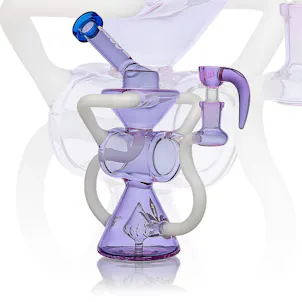 Photo of 9" Uni Cylinder Recycler w/Horn Bowl - Iris