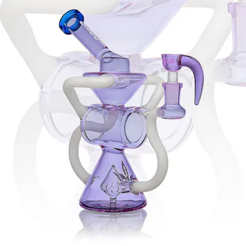 Photo of 9" Uni Cylinder Recycler w/Horn Bowl - Iris