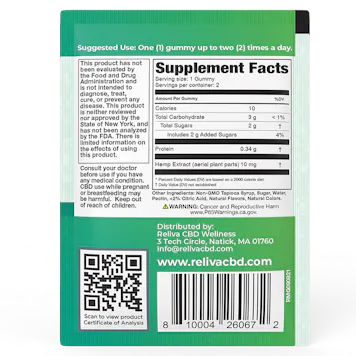 Photo of Reliva CBD Travel-Size Gummies