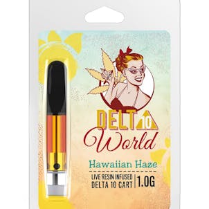 Photo of Delta 10 World Live Resin | Hawaiian Haze | Delta 10 Live Resin Vape Cart