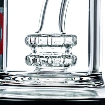 Photo of 7" Kawa Long Neck Double Disc Mini Bong