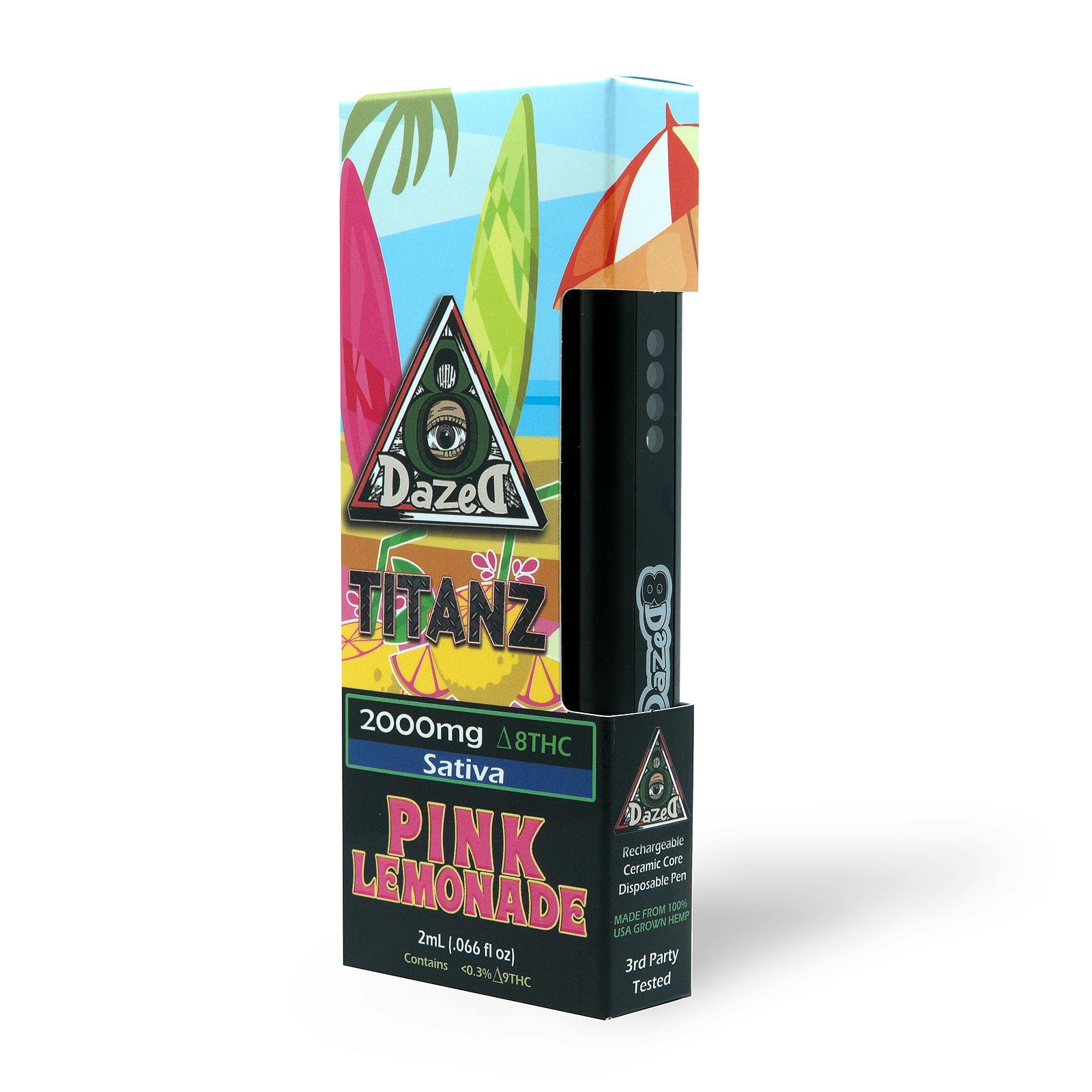 Dazed8 Pink Lemonade Delta 8 Thc Disposable Vape — 2 Grams Leafly 2283