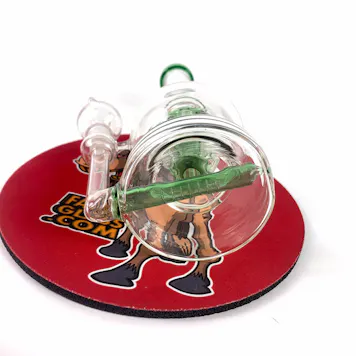 Photo of Signature Green Duel Percolator Bubble Bottom Rig