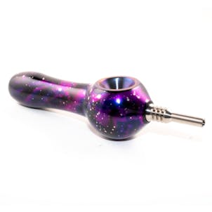 Photo of Smoking Pipe Purple Cosmic Space Glossy Finish