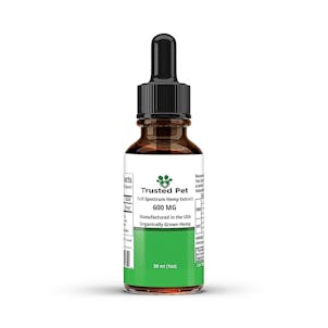 Photo of Trusted Pet Full Spectrum All Organic CBD Oil for Dogs - 600mg 1oz.