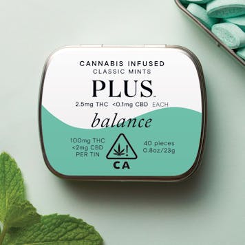 Photo of PLUS Balance Classic Mint Mints 100mg