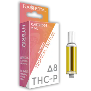 Photo of DELTA-8 + THC-P VAPE CARTRIDGE (2 ML): TROPICAL ZKITTLES HYBRID (1800 MG)