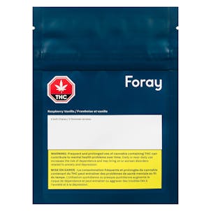 Photo of Raspberry Vanilla Soft Chews - 2 Pk 2x 5mg THC Net Weight 10 g