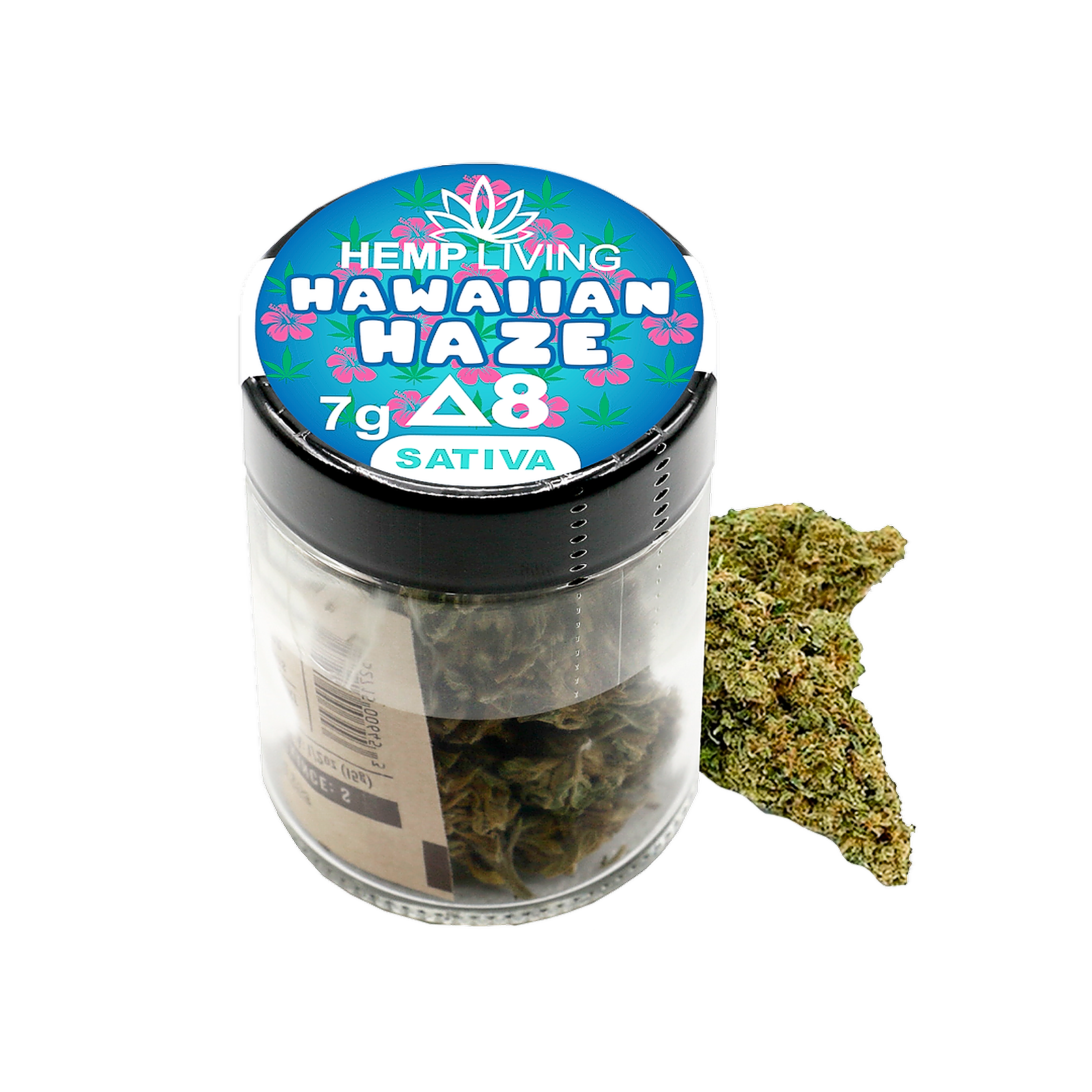 Hemp Living: Hemp Living - Delta 8 Flower 7g Jar - Hawaiian Haze | Leafly