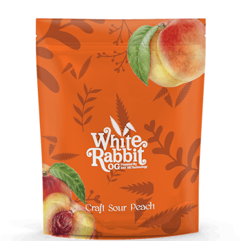 White Rabbit OG | Rapid Sour Peach | 4 x 2.5mg