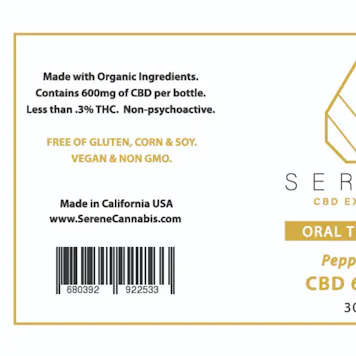 Photo of SERENE CBD Oral Tincture