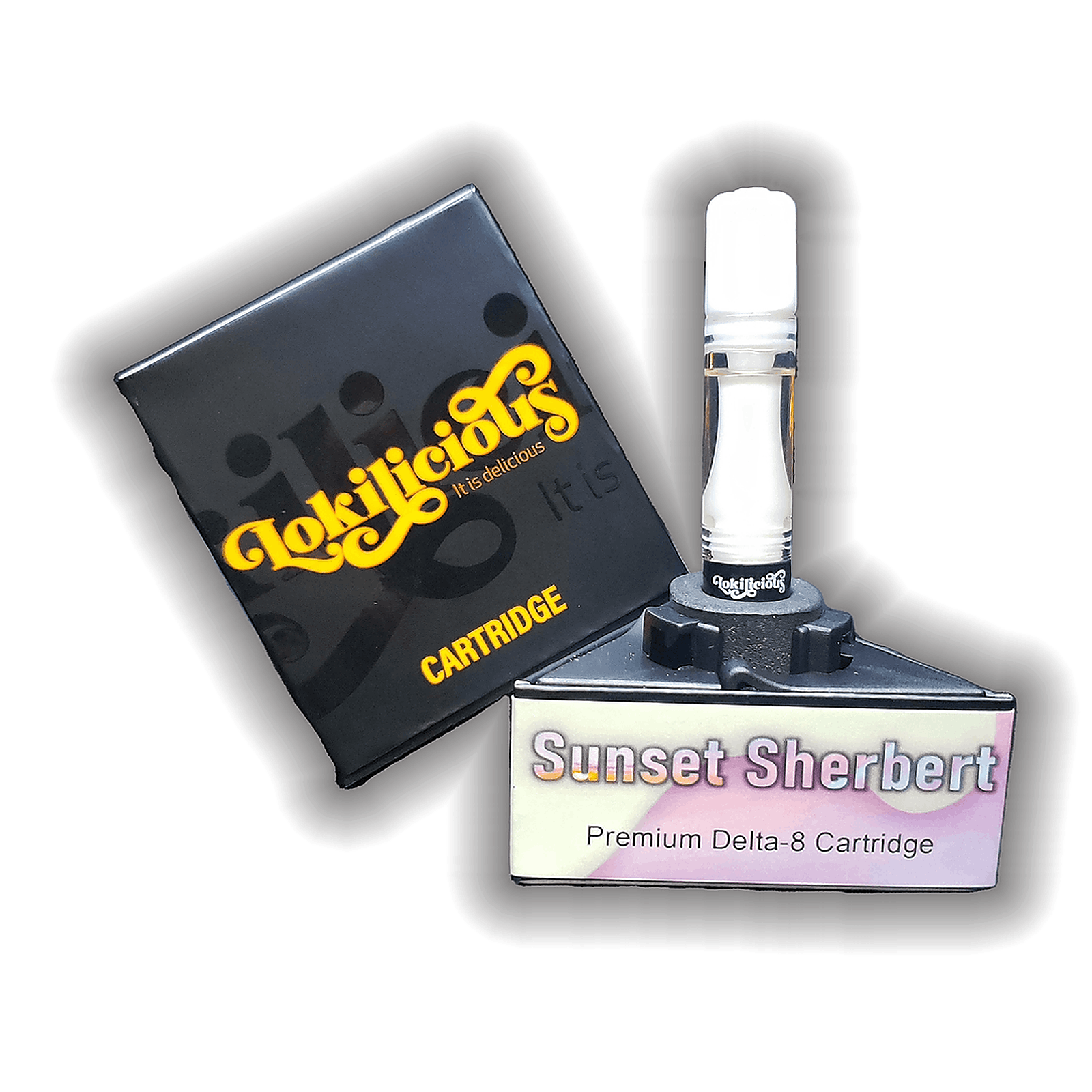 Lokilicious Sunset Sherbert Premium Delta 8 Cartridge Leafly