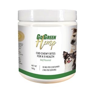 Photo of GoGreen Hemp CBD Soft Dog Chews Bites 2mg