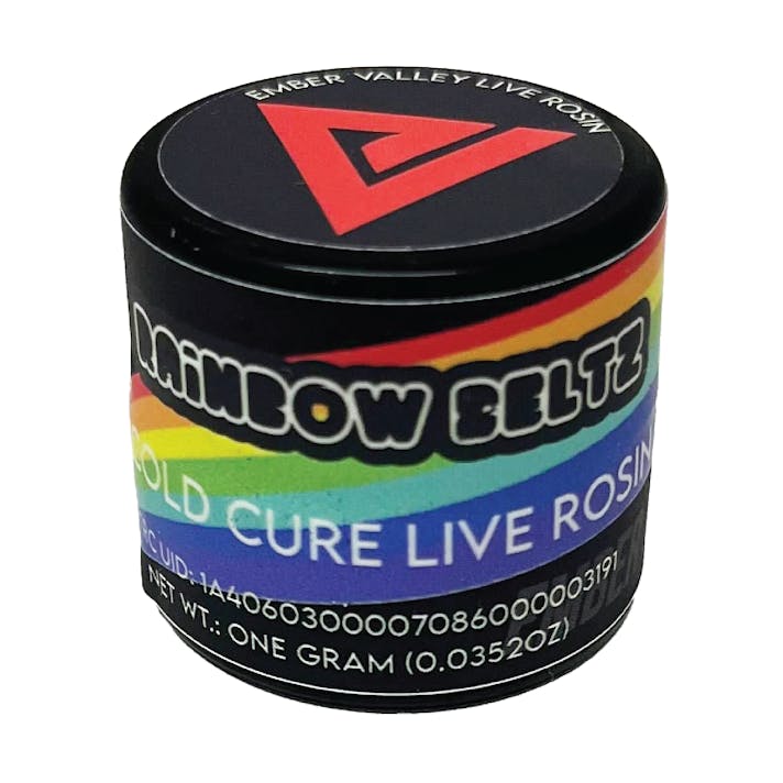行列のできるレビュー商品、集めました。高評価アイテム Ember Valley: Rainbow Belts Cold Cure Rosin 1G | Leafly その他