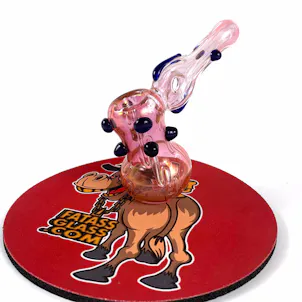 Photo of Color Changing Pink Donut Hammer Bubbler