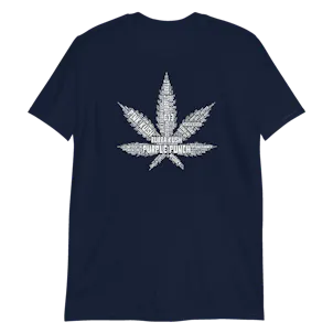 Photo of Hemp Leaf Strain Names Short-Sleeve Unisex T-Shirt