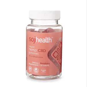 Photo of VEGAN HEMP CBD GUMMIES - RASPBERRY