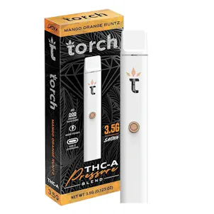 Photo of TORCH Pressure THCA Mango Orange Runtz Sativa Torch Disposable Vape Pen 3.5g
