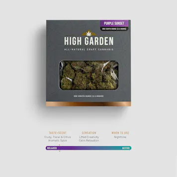 Photo of Purple Sunset 3.5G Indica Flower