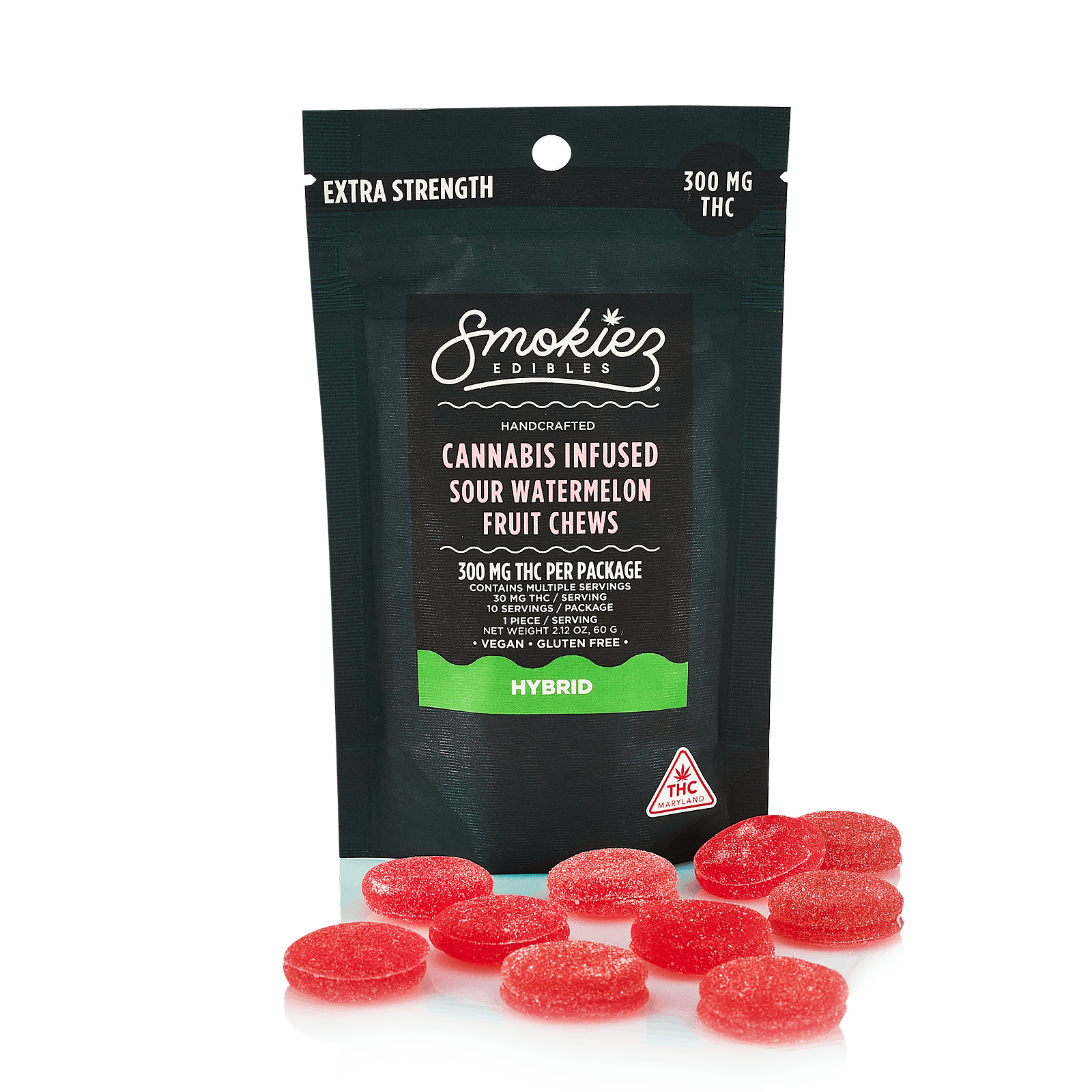 Curio Wellness Smokiez Sour Watermelon Hybrid30mg Leafly