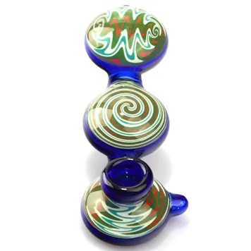 Photo of 4.9" Wig Wag 3-Section Glass Pipe