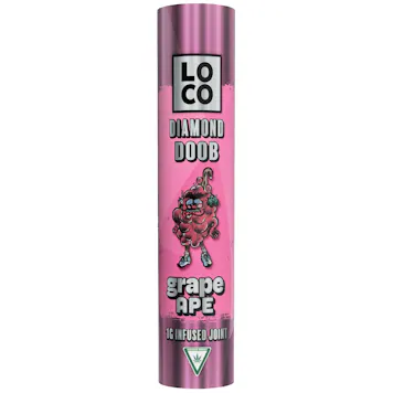 Photo of LOCO Diamond Doob - Grape Ape 1G infused pre-roll