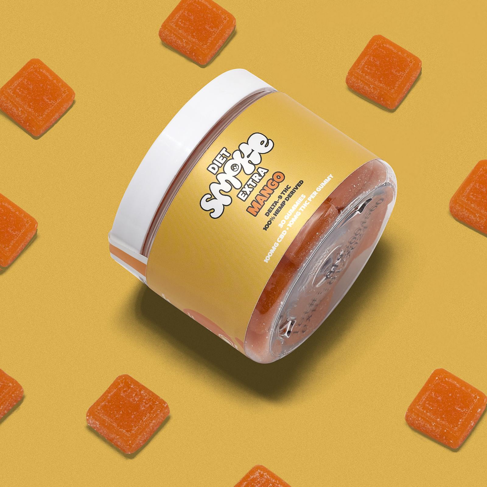 Diet Smoke Mango Delta9 THC Gummies Leafly